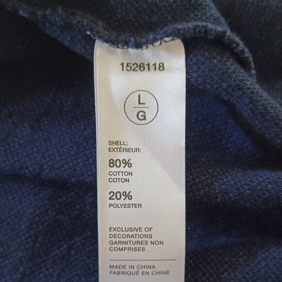 Robert Graham Sweater Men's L Blue Cotton Classic Fit 1/4 Cotton Preppy Dapper - Picture 6 of 6